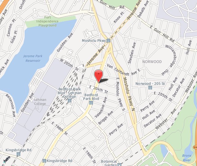Location Map: 3130 Grand Concourse Bronx, NY 10458